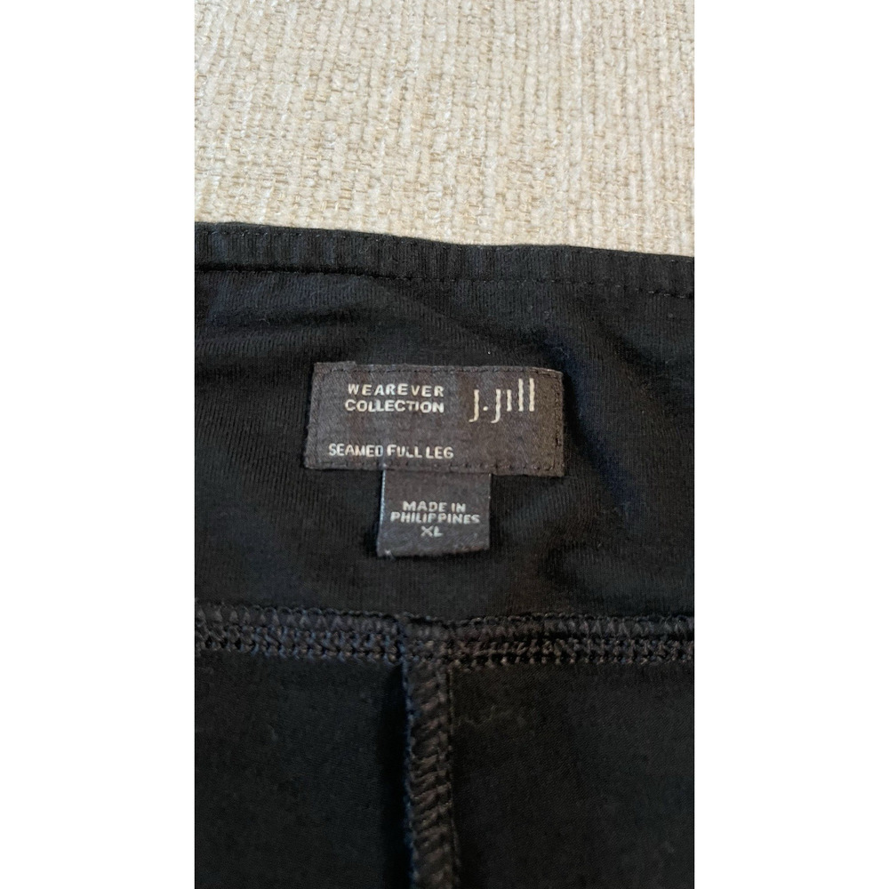 J Jill Seamed Full Leg Wide Pants Wearever Collection Capsule Pull On Black XL - Picture 7 of 11